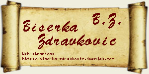 Biserka Zdravković vizit kartica